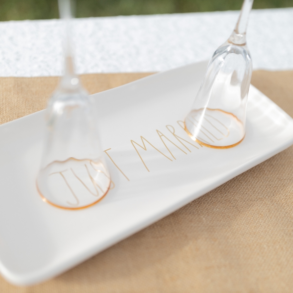 Rae Dunn Just Married Platter